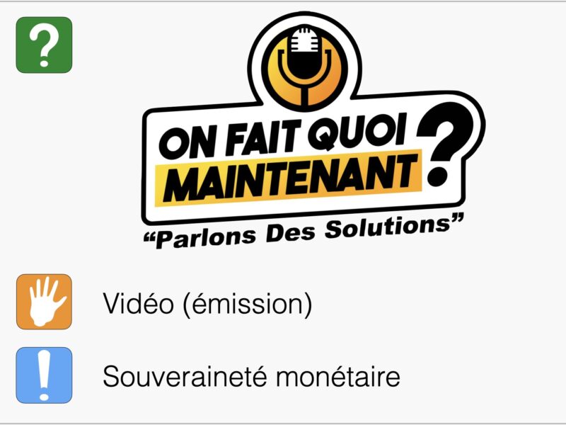 Émission OFQM - La souveraineté monétaire